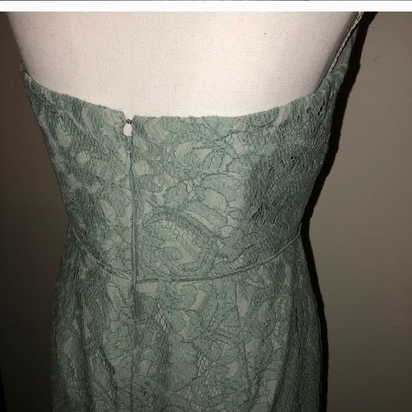 Mint green lace dress 10 J Crew - Picture 4 of 8